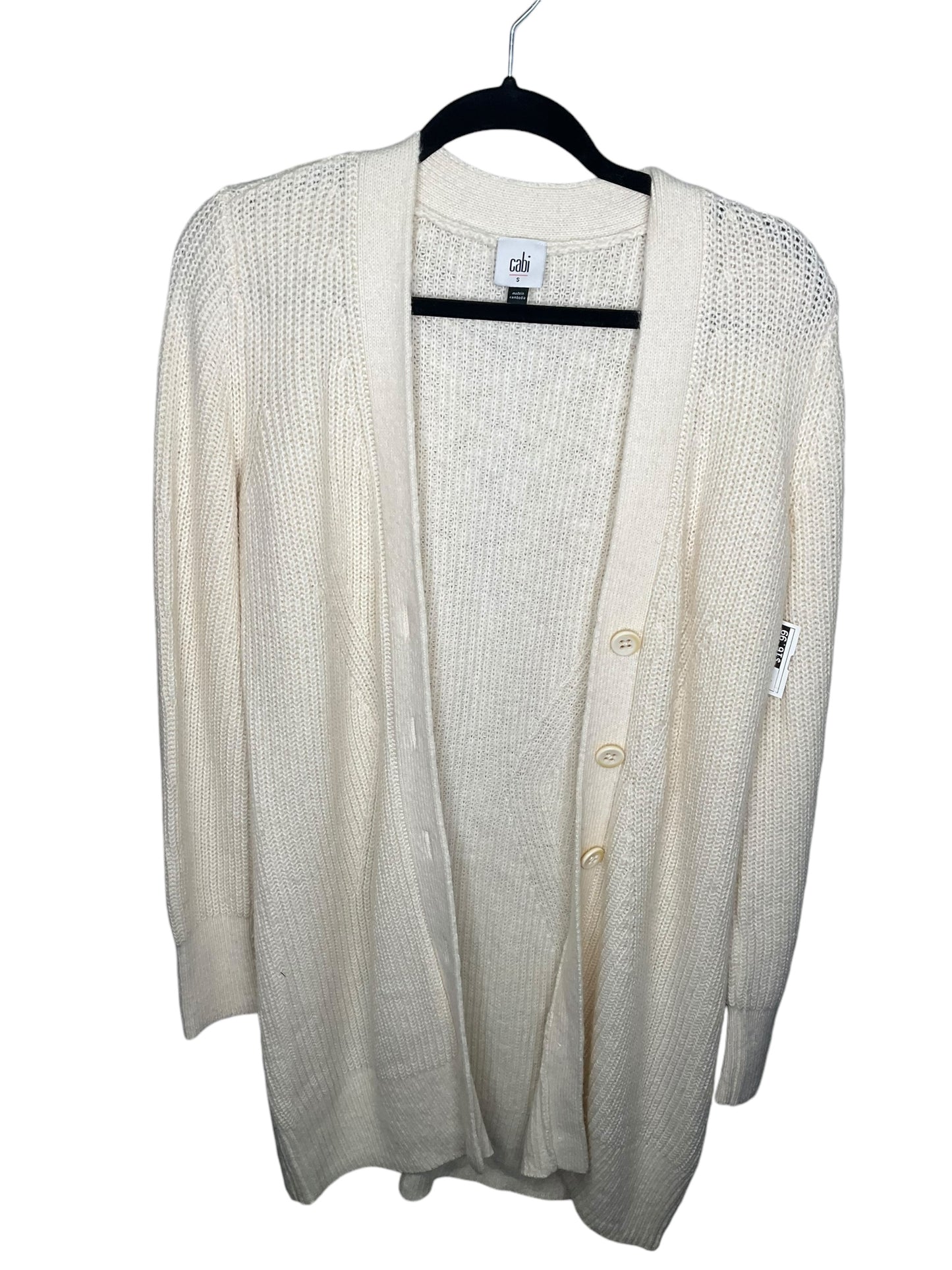 Cardigan By Cabi In Cream, Size: S