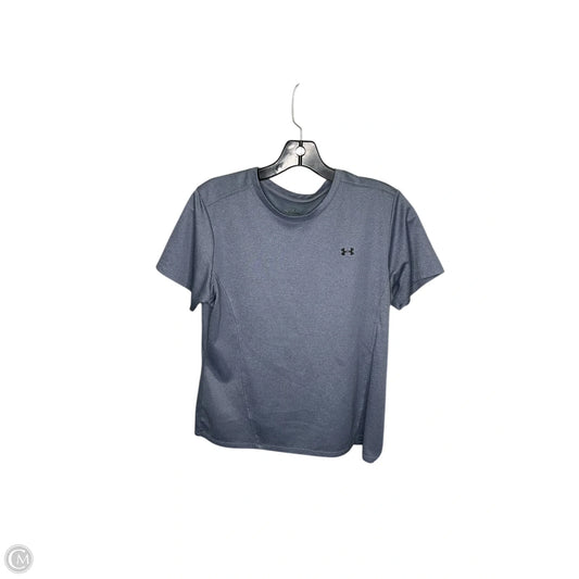Athletic Top Short Sleeve By Under Armour In Blue, Size: M