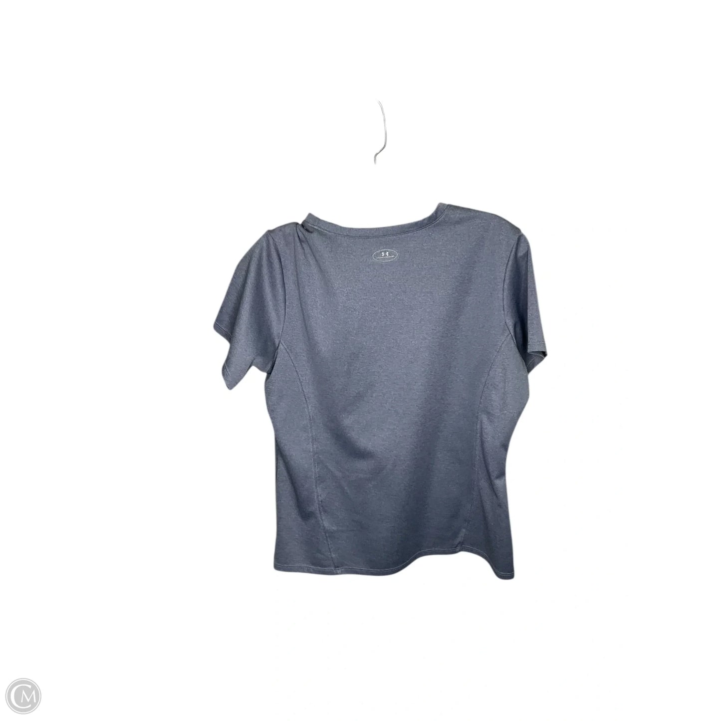 Athletic Top Short Sleeve By Under Armour In Blue, Size: M