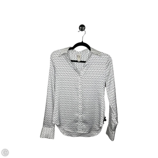 Top Long Sleeve By Worthington In Black & White, Size: Xs