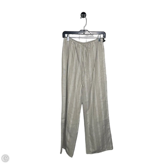 Pants Linen By Asos In Cream & Grey, Size: S