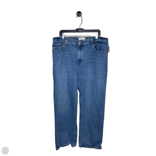 Jeans Straight By Abercrombie And Fitch In Blue, Size: 18