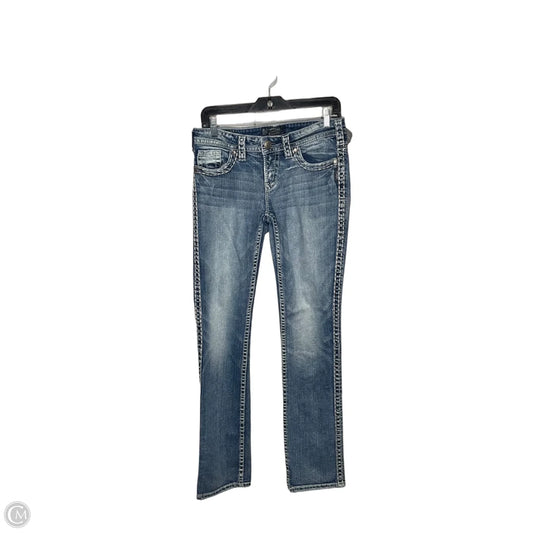 Jeans Straight By Silver In Blue Denim, Size: 8