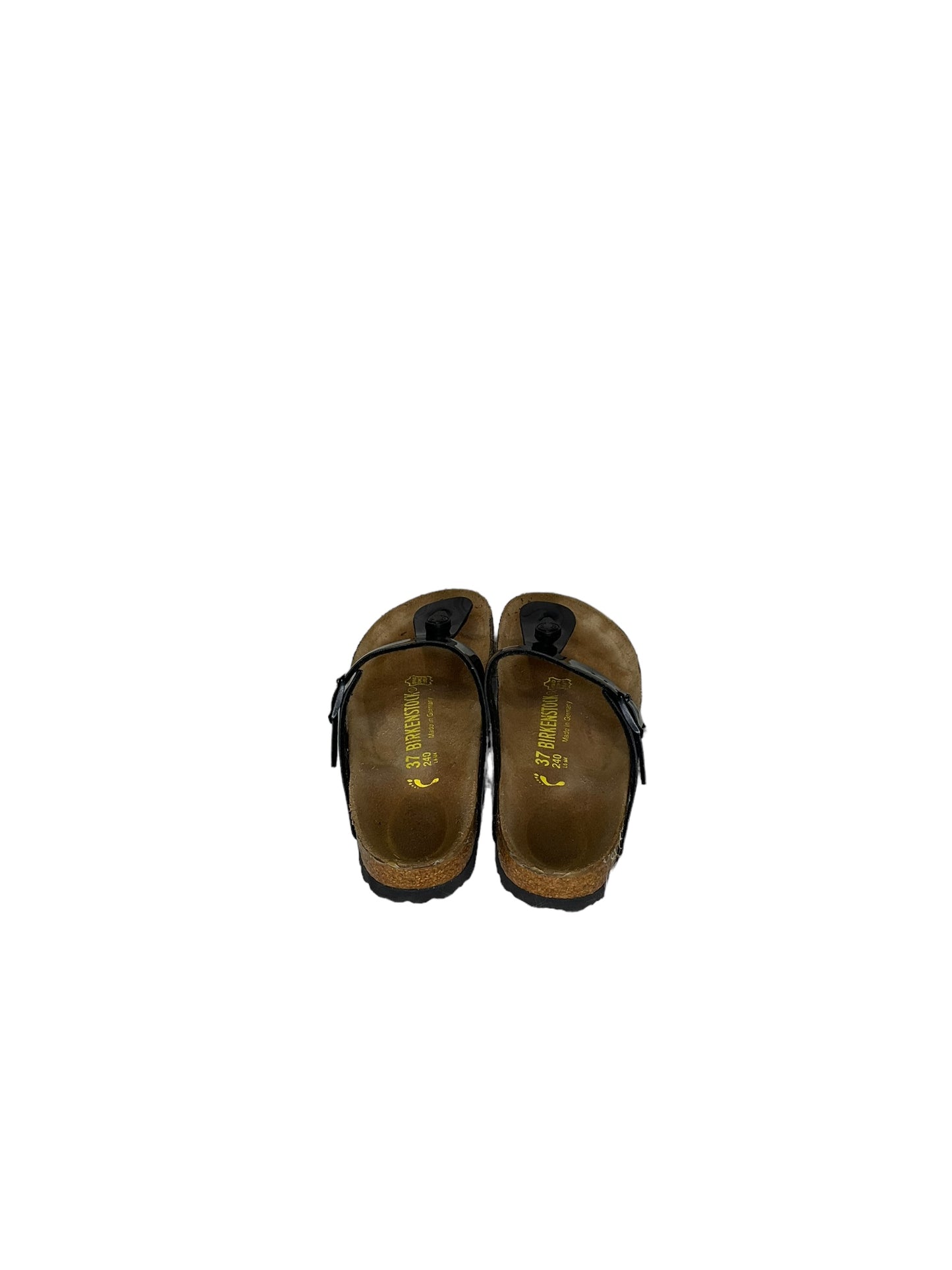 Sandals Flats By Birkenstock In Black, Size: 6.5