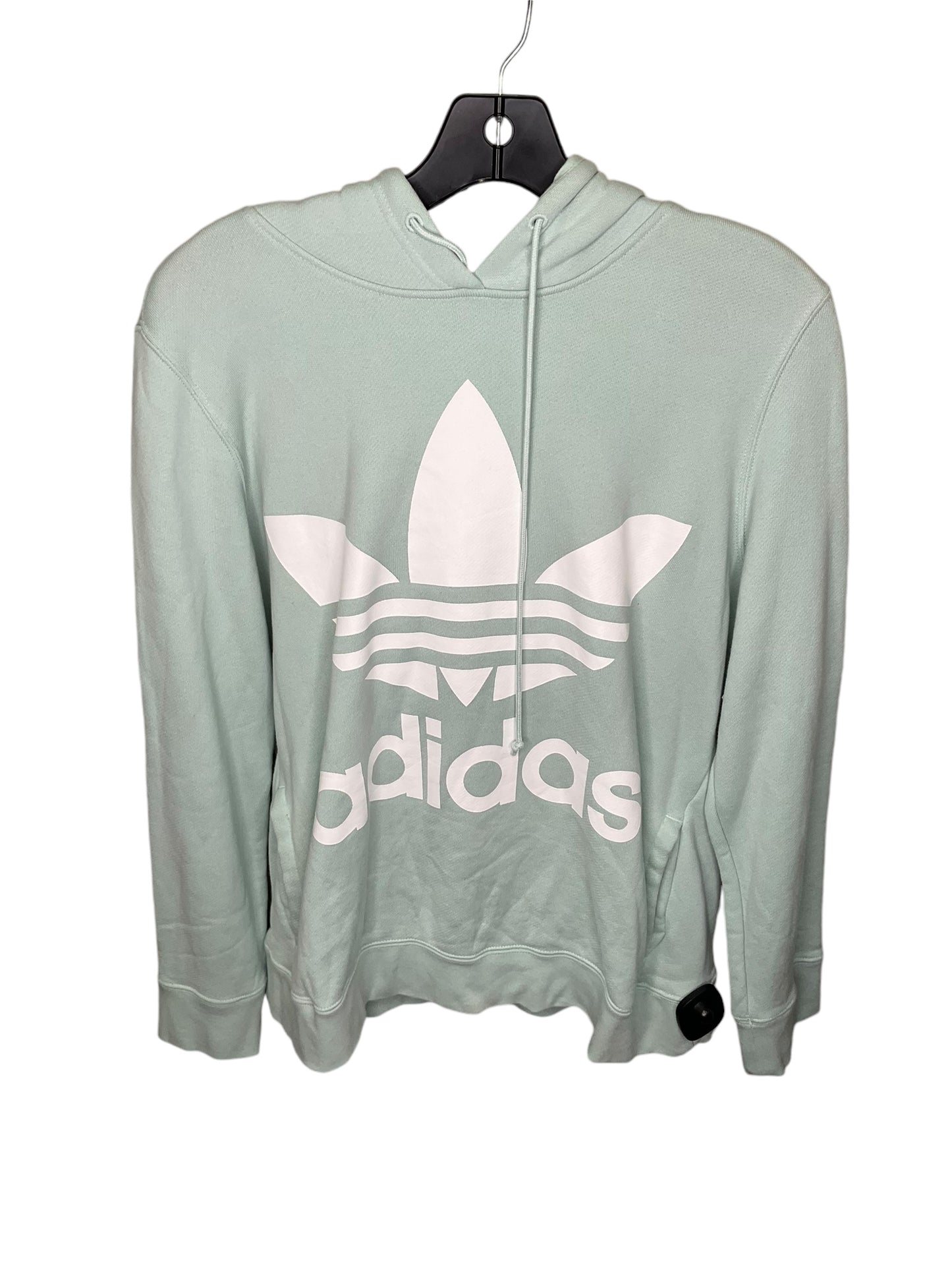 Athletic Sweatshirt Hoodie By Adidas In Blue, Size: M