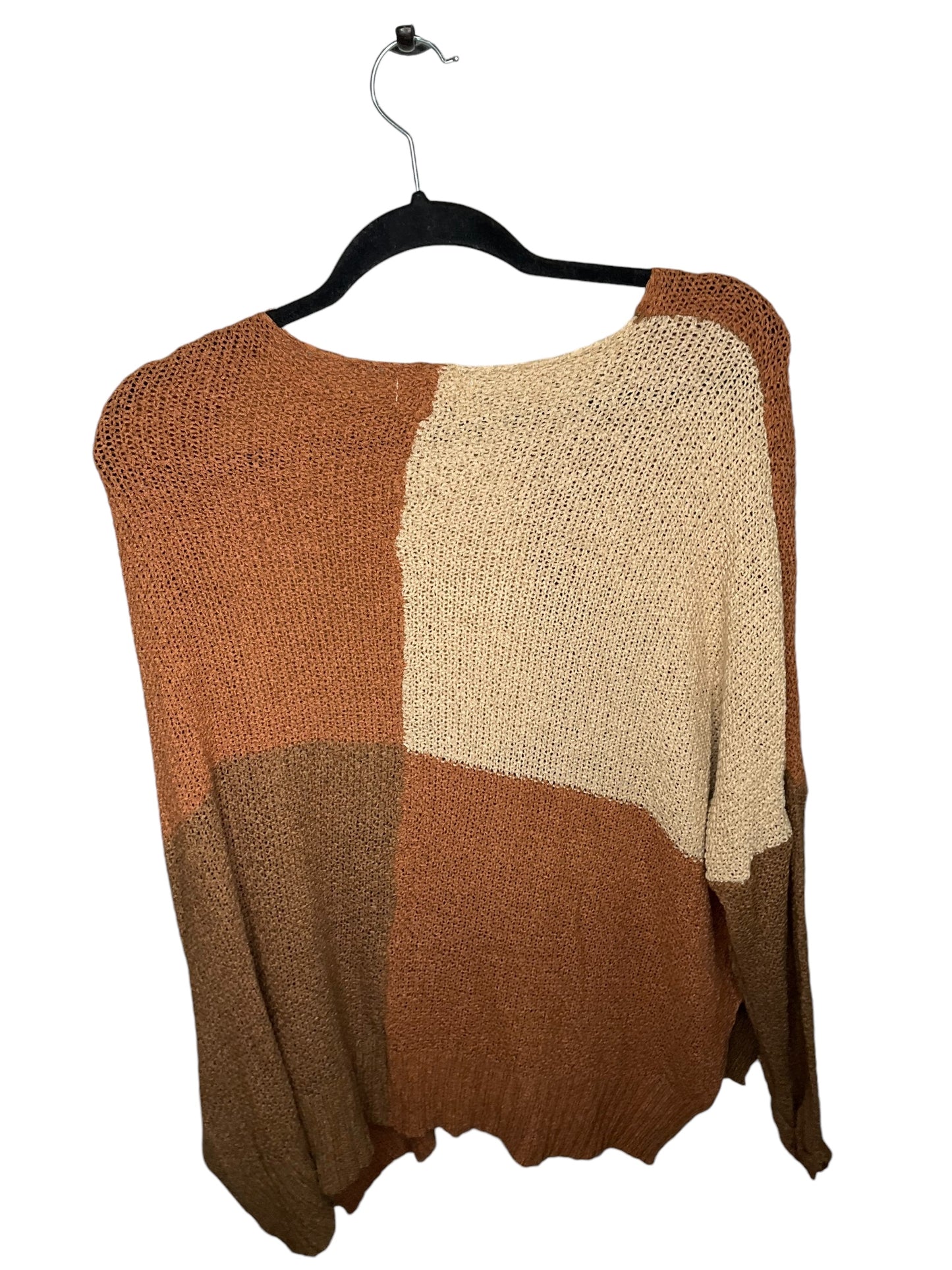 Sweater By Easel In Brown, Size: M