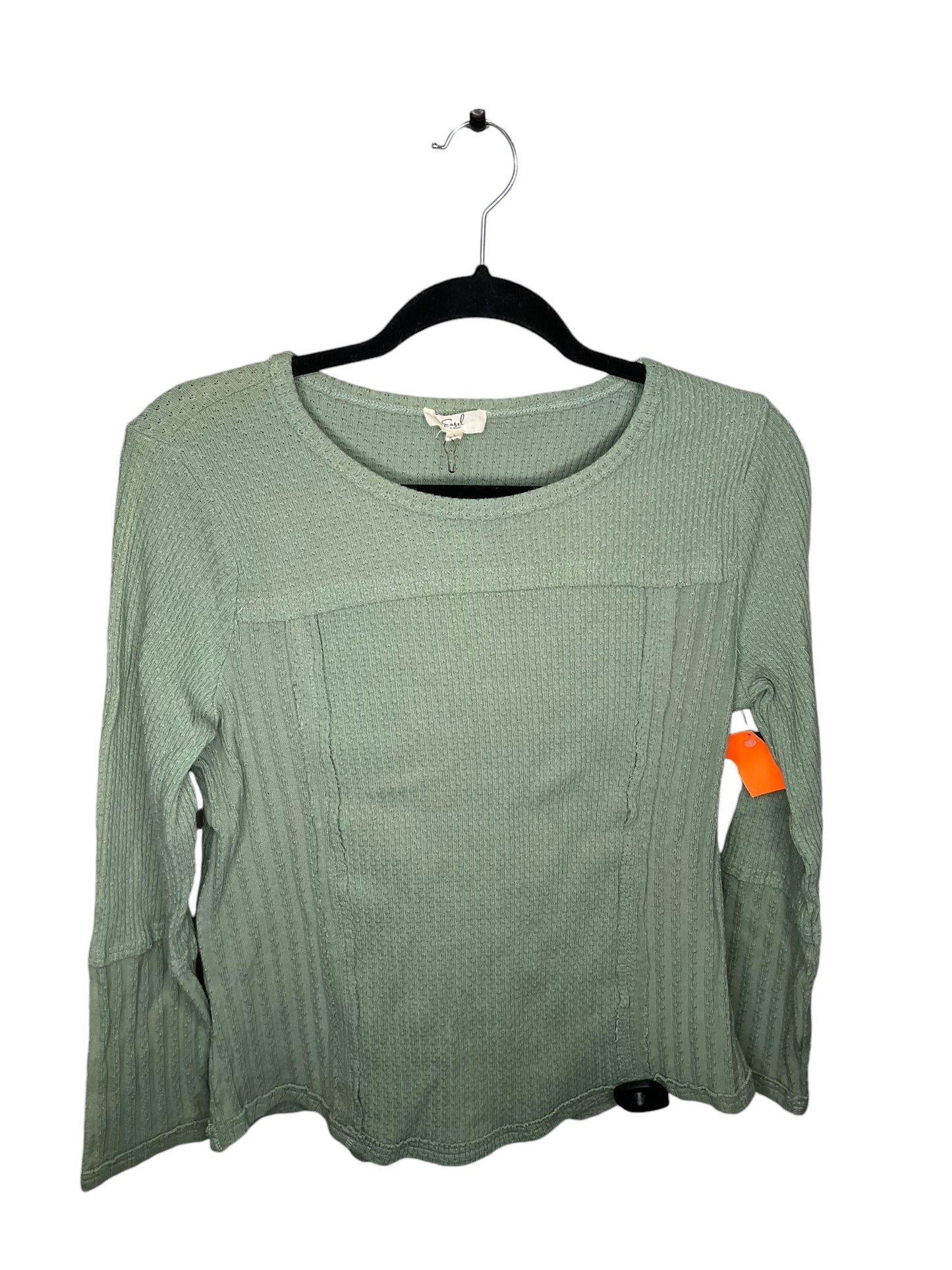 Top Long Sleeve By Easel In Green, Size: L