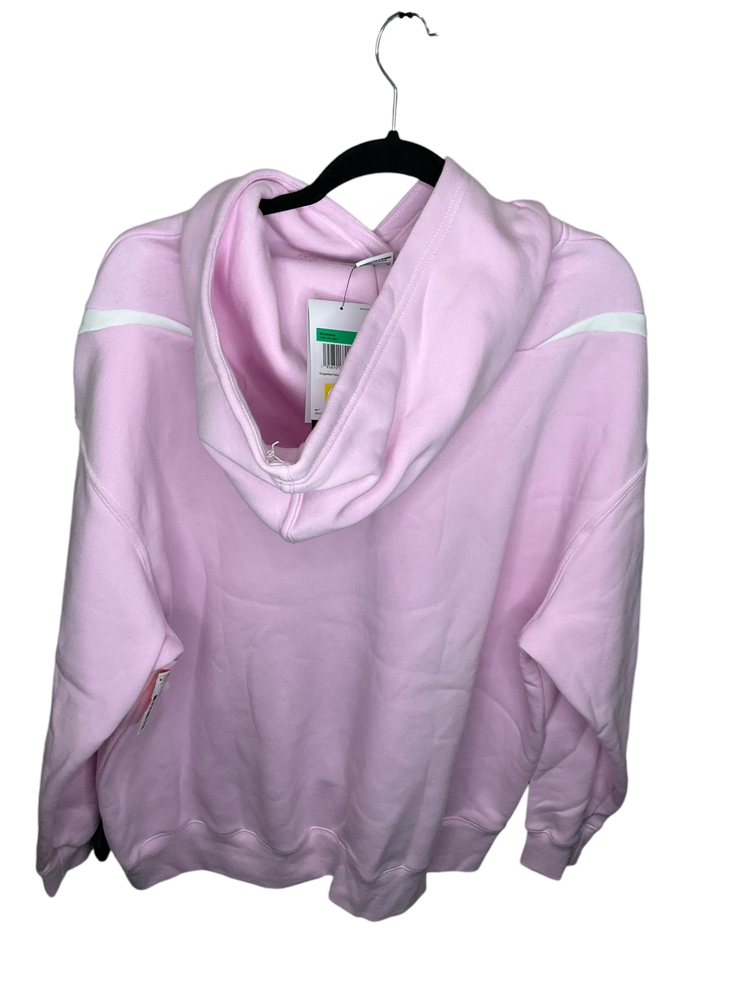 Athletic Sweatshirt Hoodie By Nike In Pink, Size: Xl