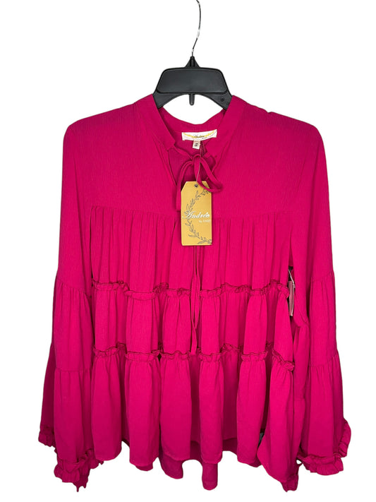 Top Long Sleeve By Clothes Mentor In Pink, Size: S