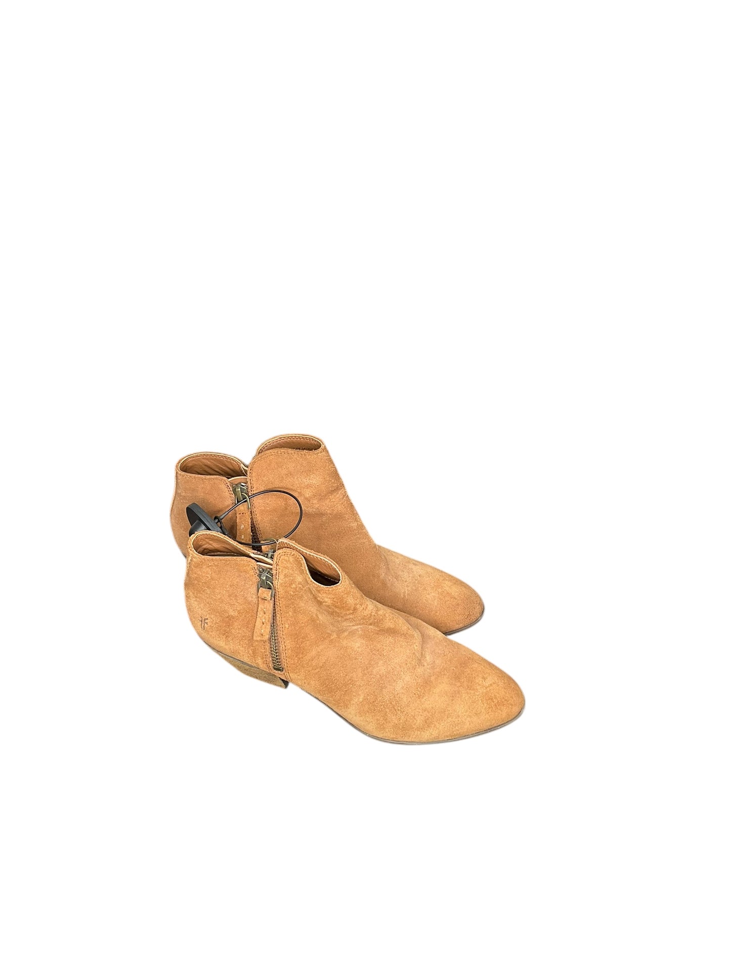 Boots Ankle Heels By Frye In Brown, Size: 7.5
