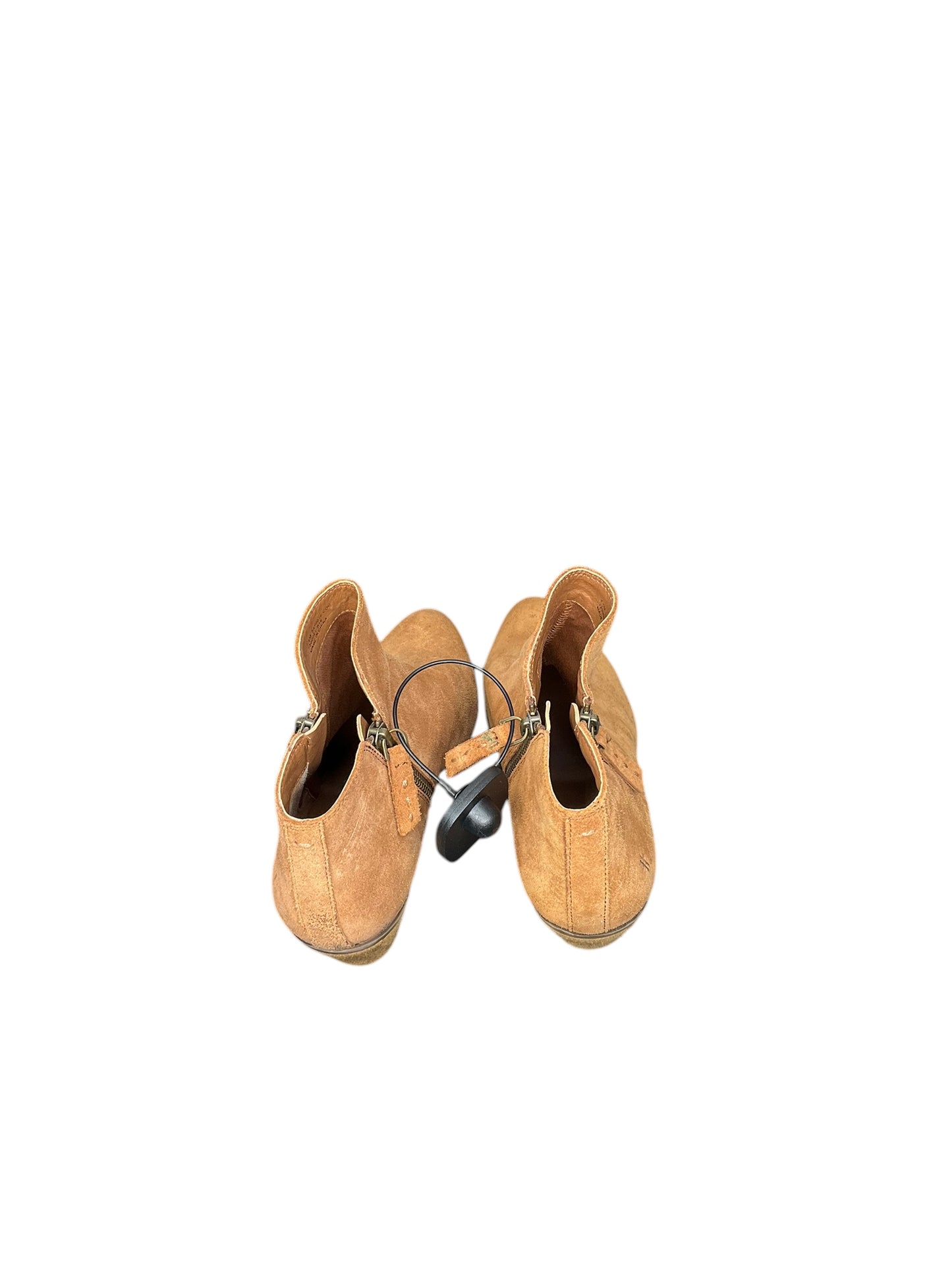 Boots Ankle Heels By Frye In Brown, Size: 7.5