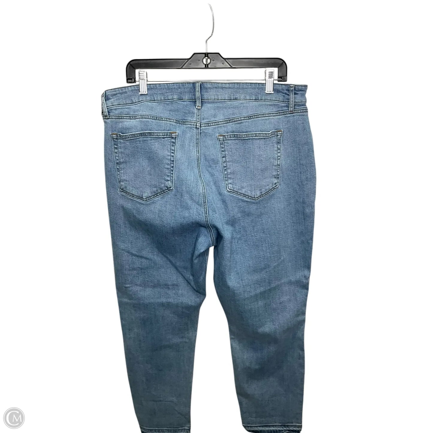 Jeans Straight By Loft In Blue Denim, Size: 16