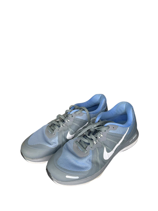 Shoes Athletic By Nike In Blue & Grey, Size: 7