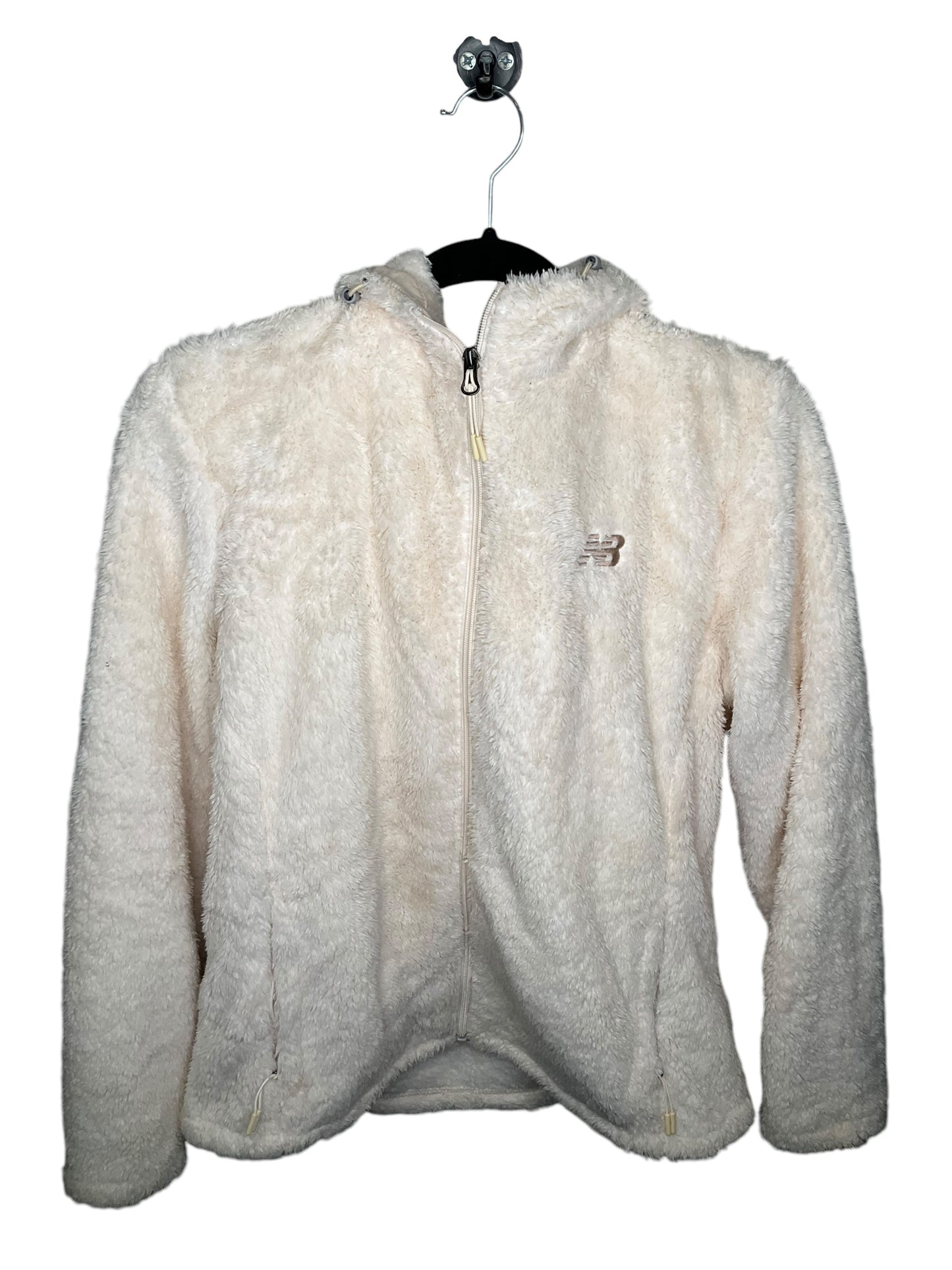 Jacket Faux Fur & Sherpa By New Balance In Cream, Size: L