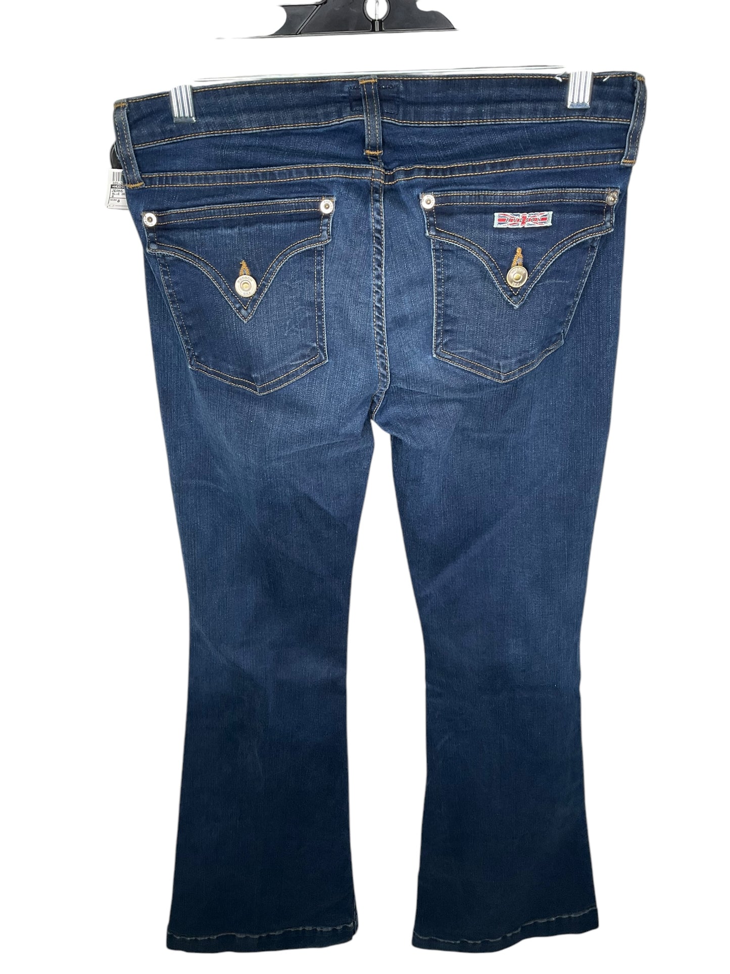 Jeans Boot Cut By Hudson In Blue Denim, Size: 8