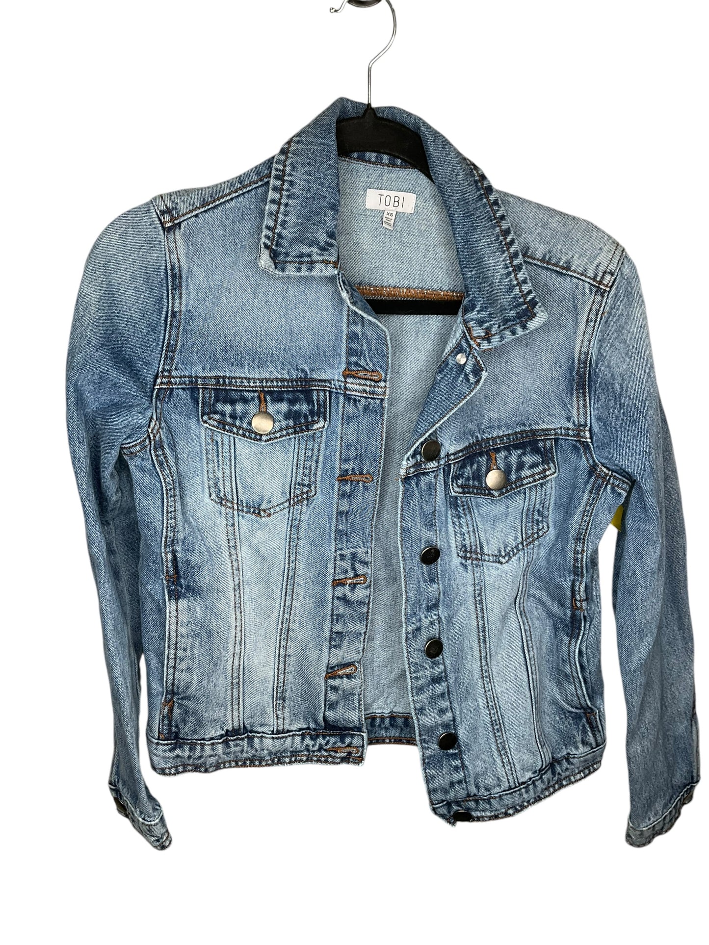 Jacket Denim By Tobi In Blue Denim, Size: Xs