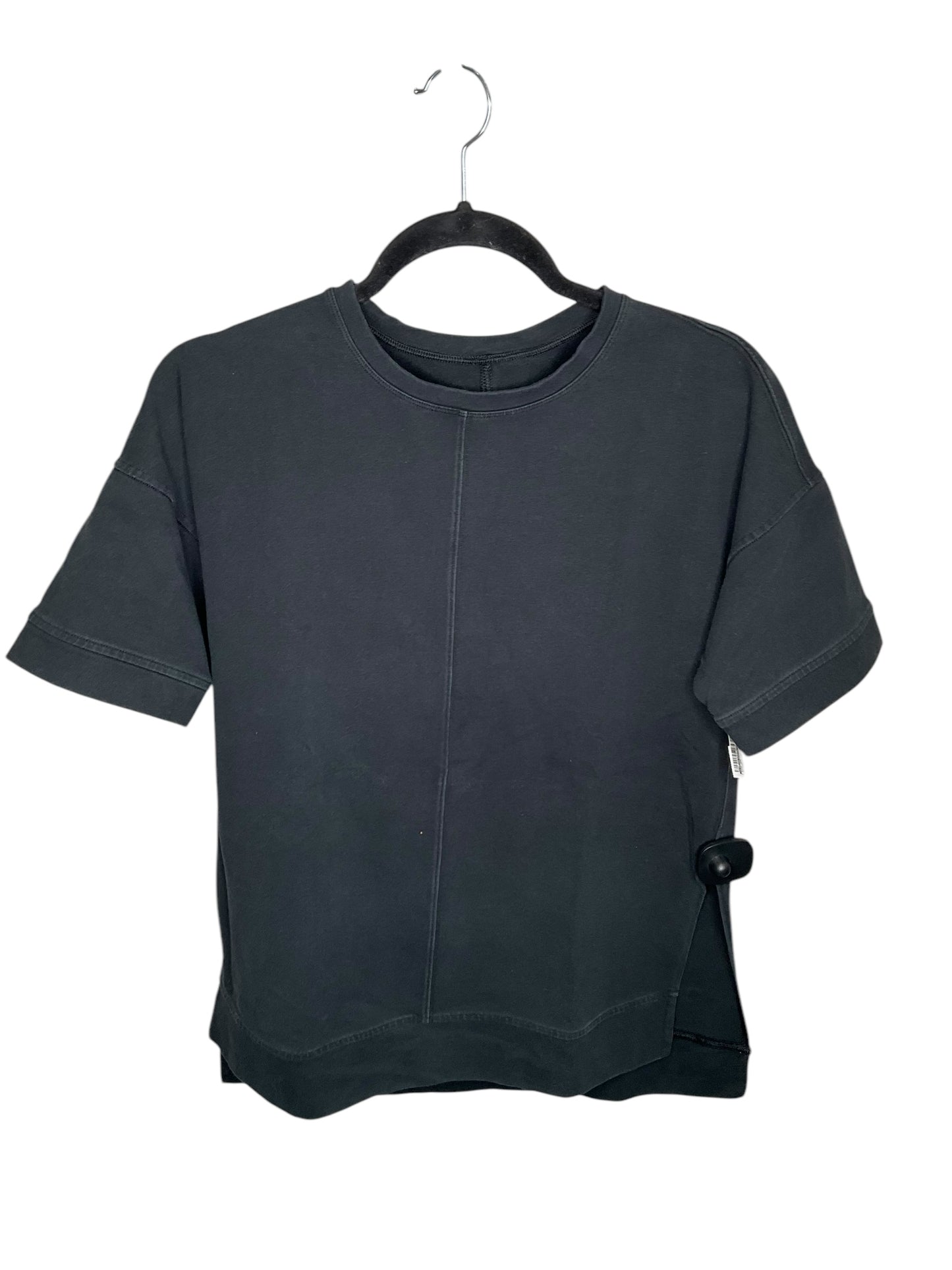 Top Short Sleeve By Lululemon In Black, Size: M