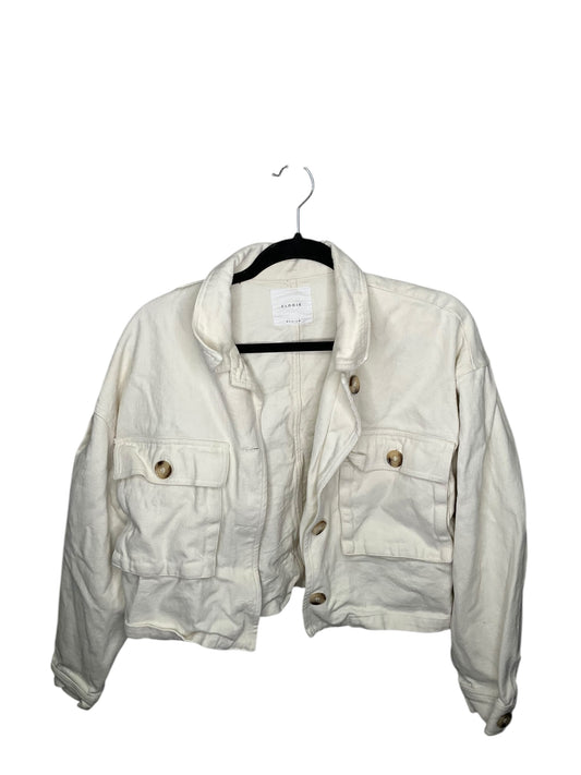 Jacket Denim By Elodie In White, Size: M