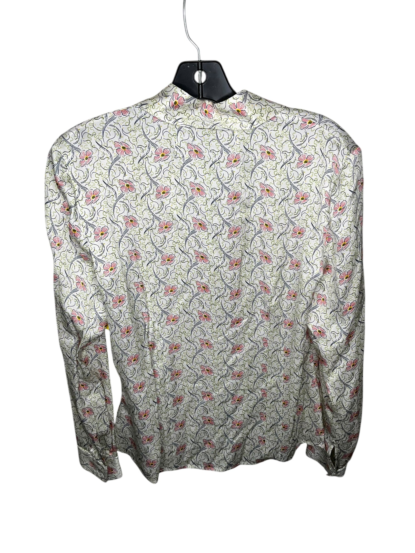 Top Long Sleeve By Brooks Brothers In Floral Print, Size: S