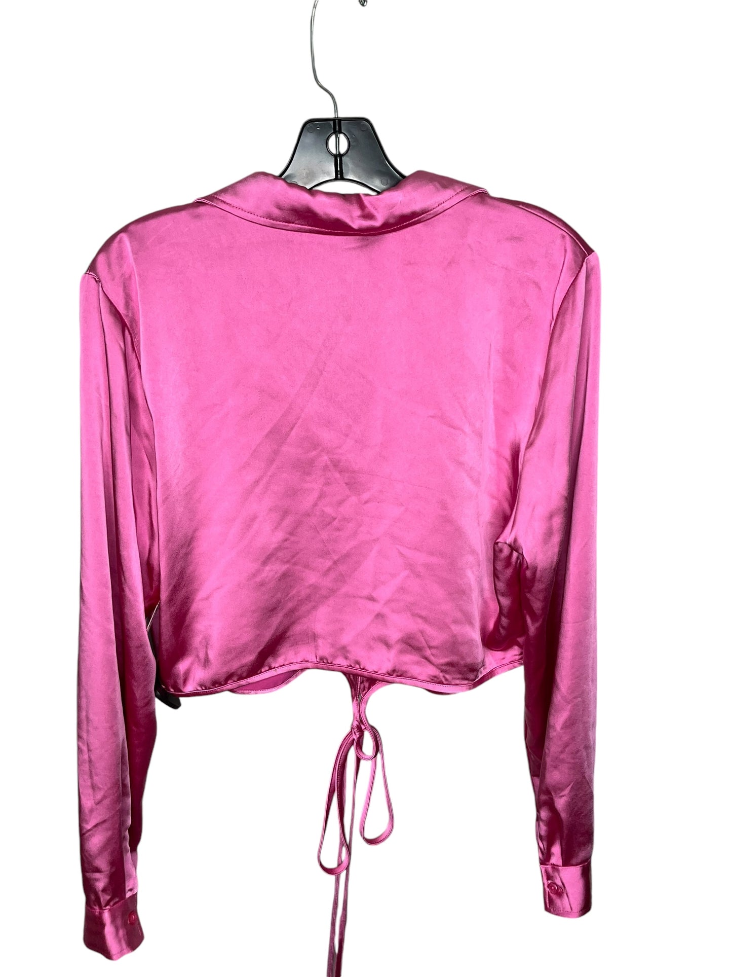 Top Long Sleeve By Clothes Mentor In Pink, Size: Xl