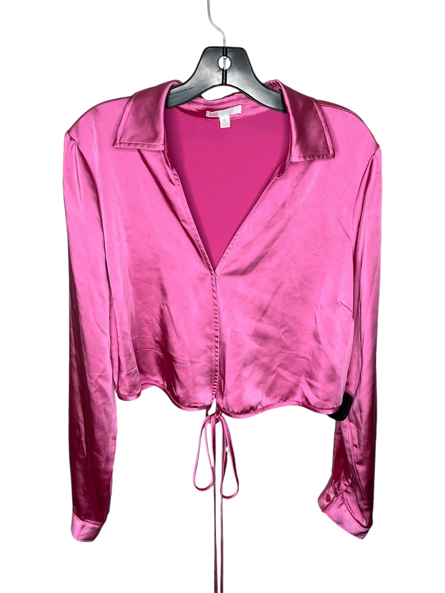 Top Long Sleeve By Clothes Mentor In Pink, Size: Xl