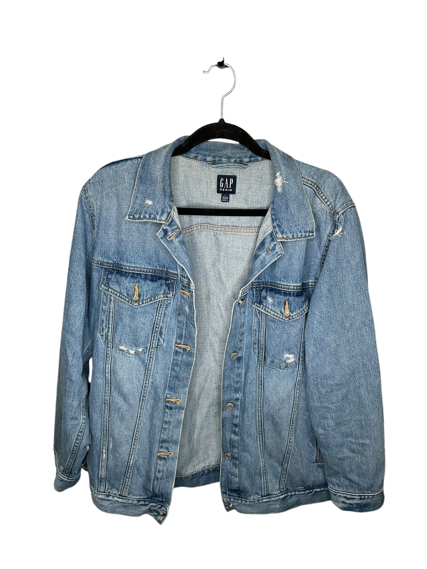 Jacket Denim By Gap In Blue, Size: L