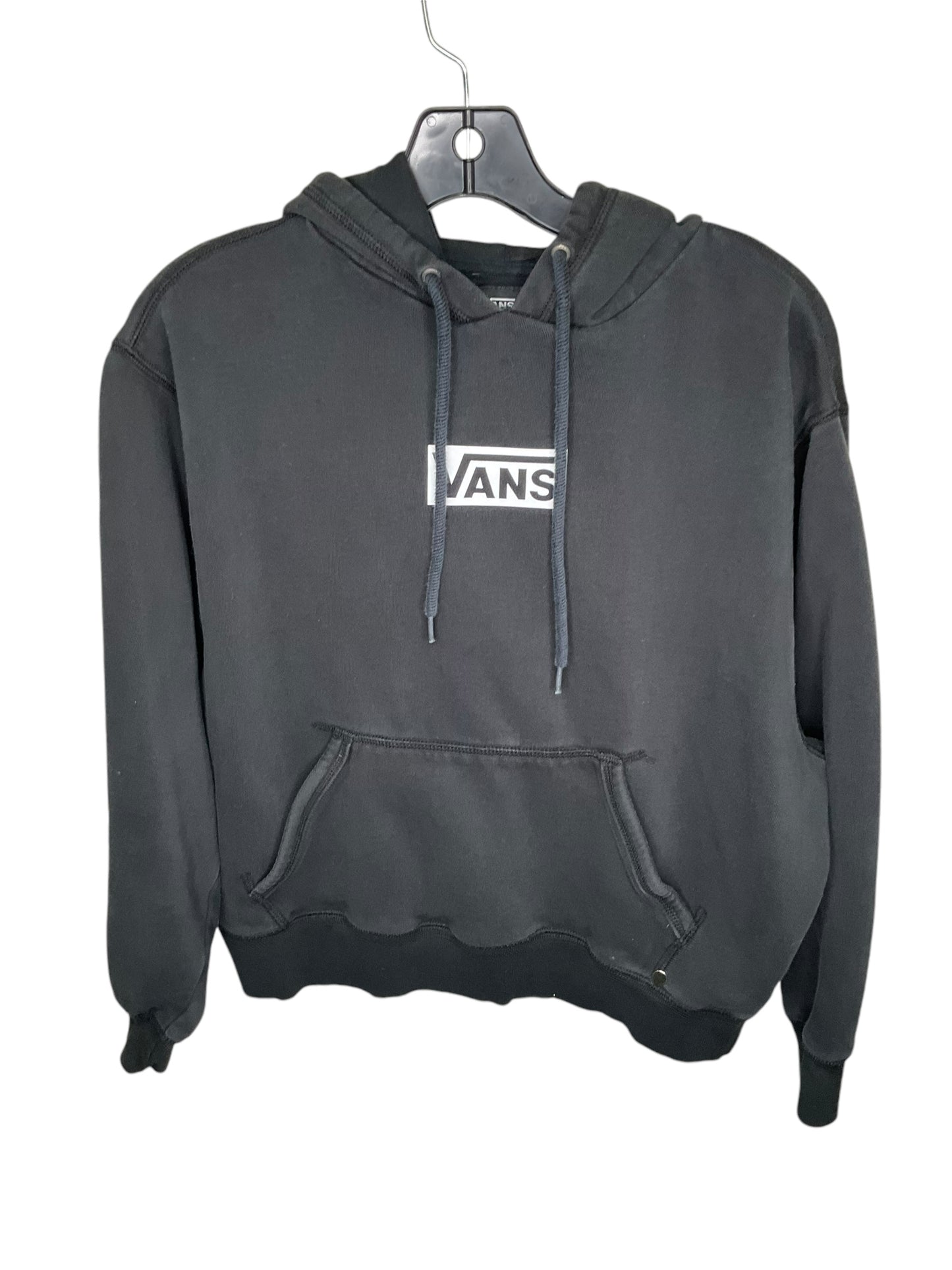 Sweatshirt Hoodie By Vans In Black, Size: S