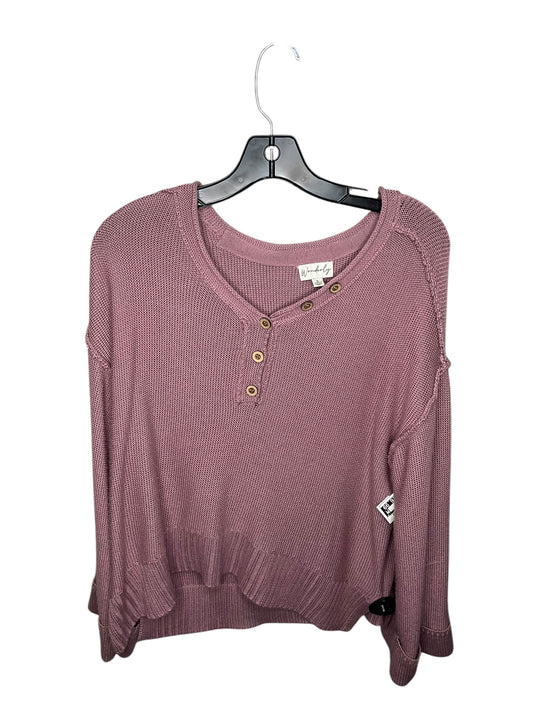 Sweater By Wonderly In Purple, Size: S