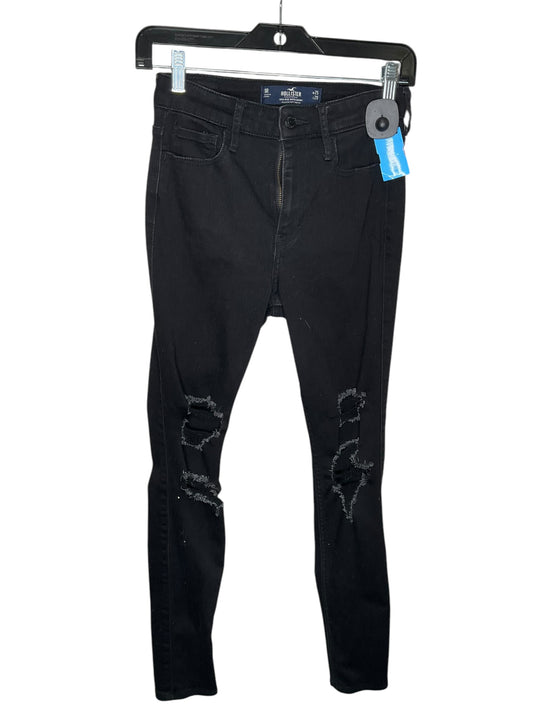 Jeans Skinny By Hollister In Black, Size: 0