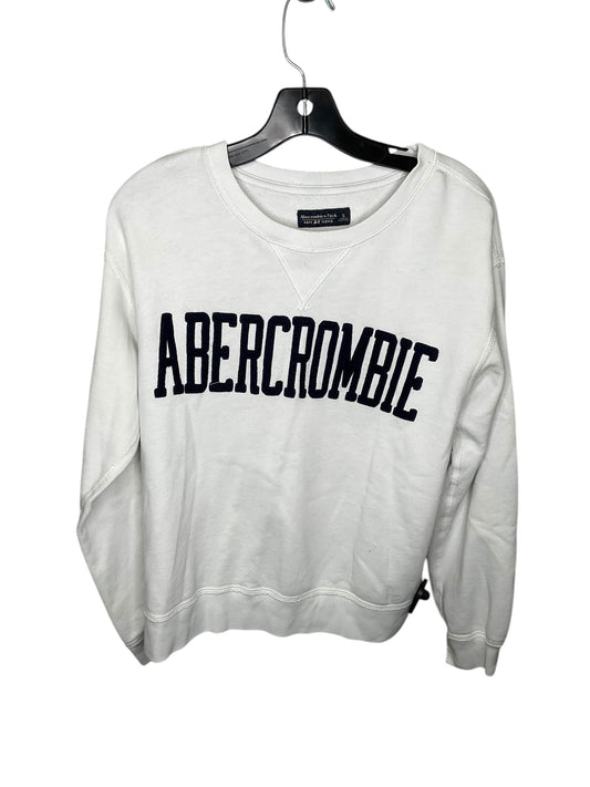 Sweatshirt Crewneck By Abercrombie And Fitch In White, Size: S