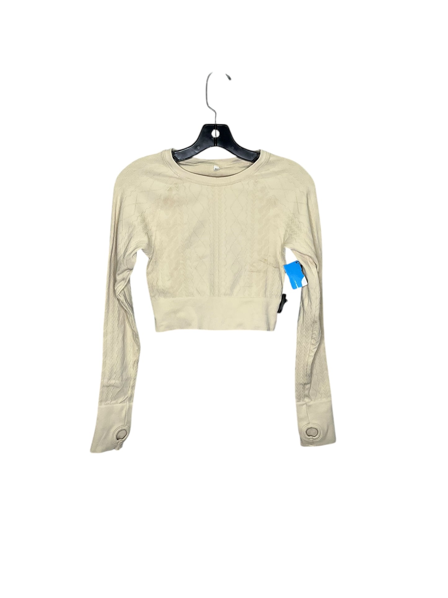 Top Long Sleeve By Clothes Mentor In Cream, Size: S