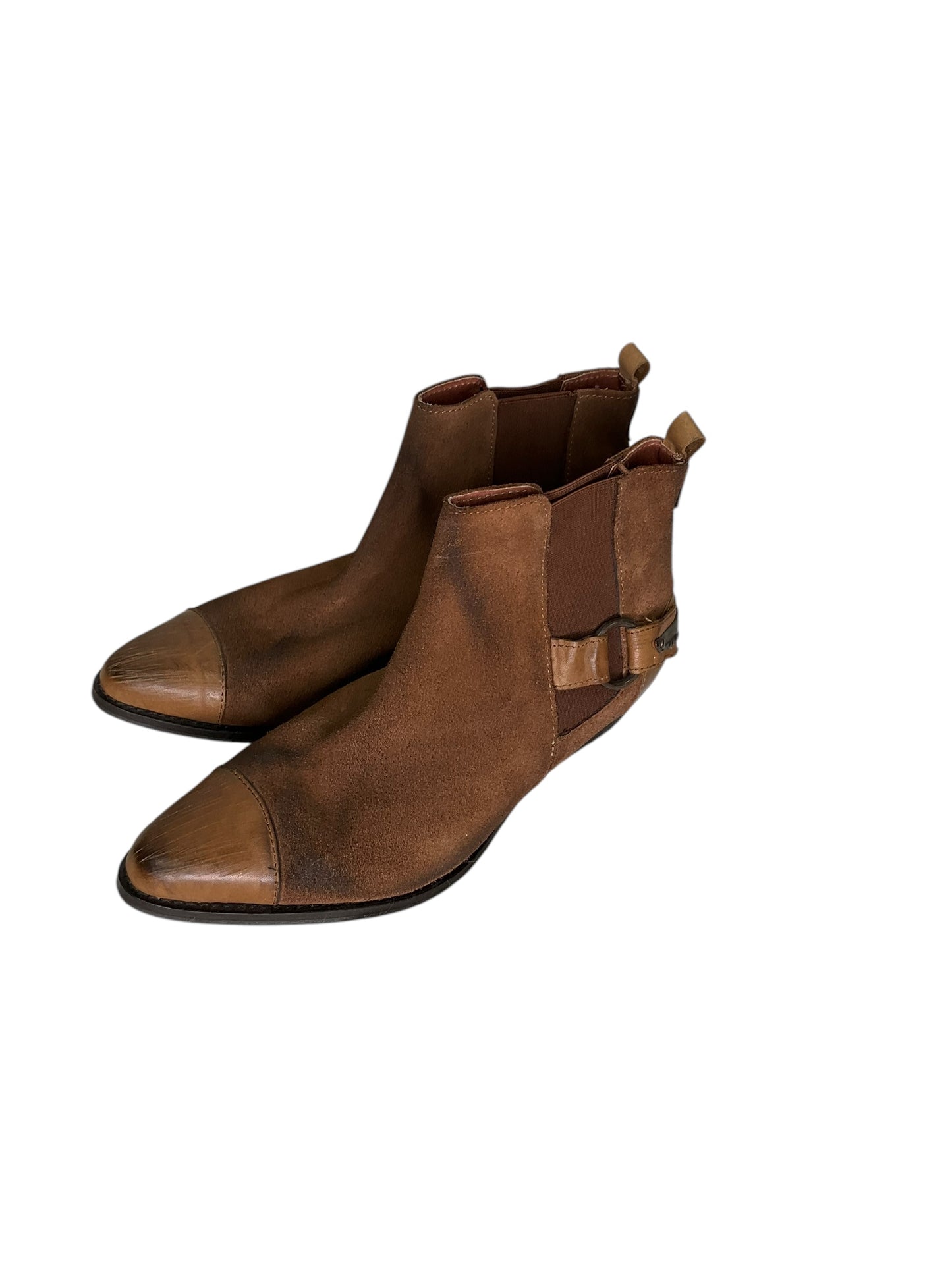 Boots Ankle Heels By Free People In Brown, Size: 10