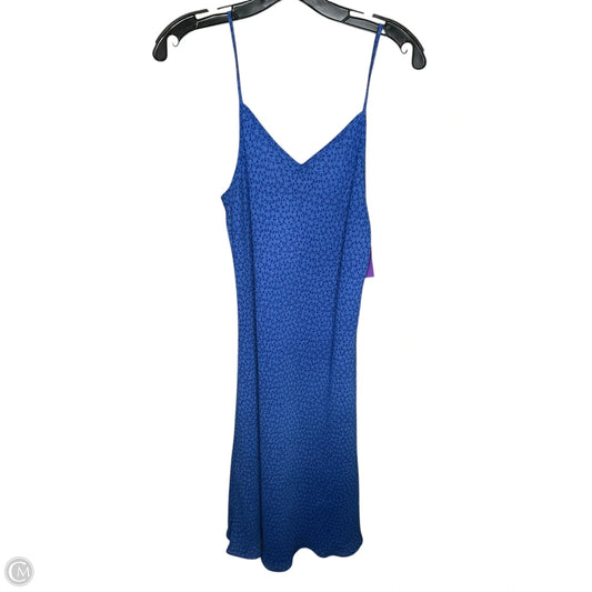Dress Casual Midi By Express In Blue, Size: M