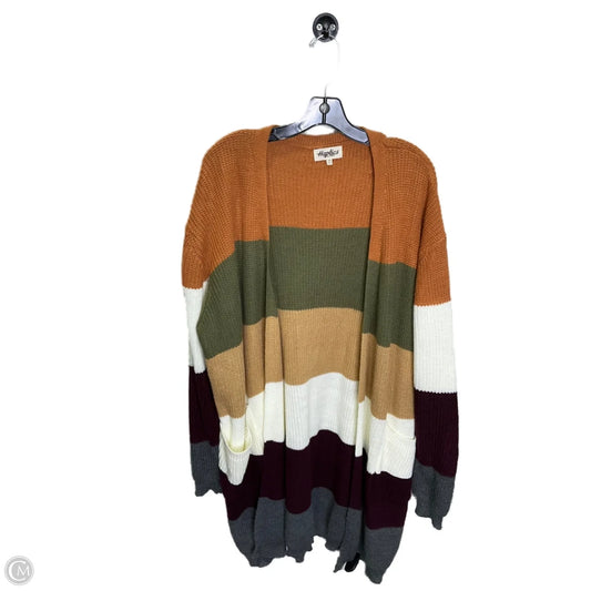 Cardigan By Haptics In Striped Pattern, Size: 2x