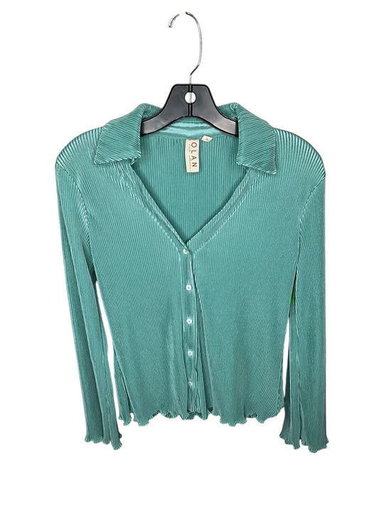 Top Long Sleeve By Dolan Left Coast In Blue, Size: Xs