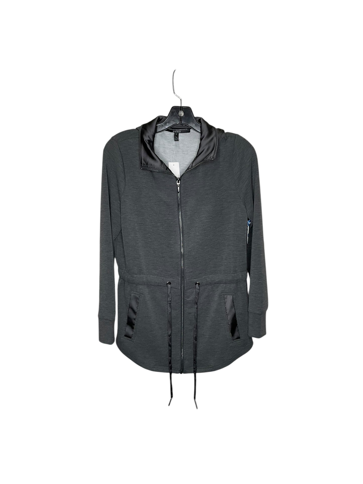 Athletic Jacket By White House Black Market In Grey, Size: S