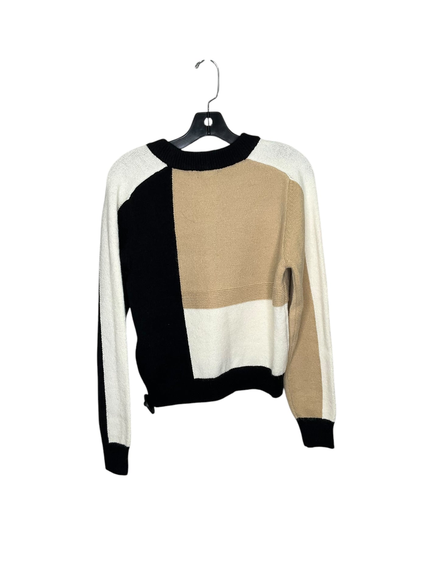 Sweater By Versona In Black & Tan, Size: S