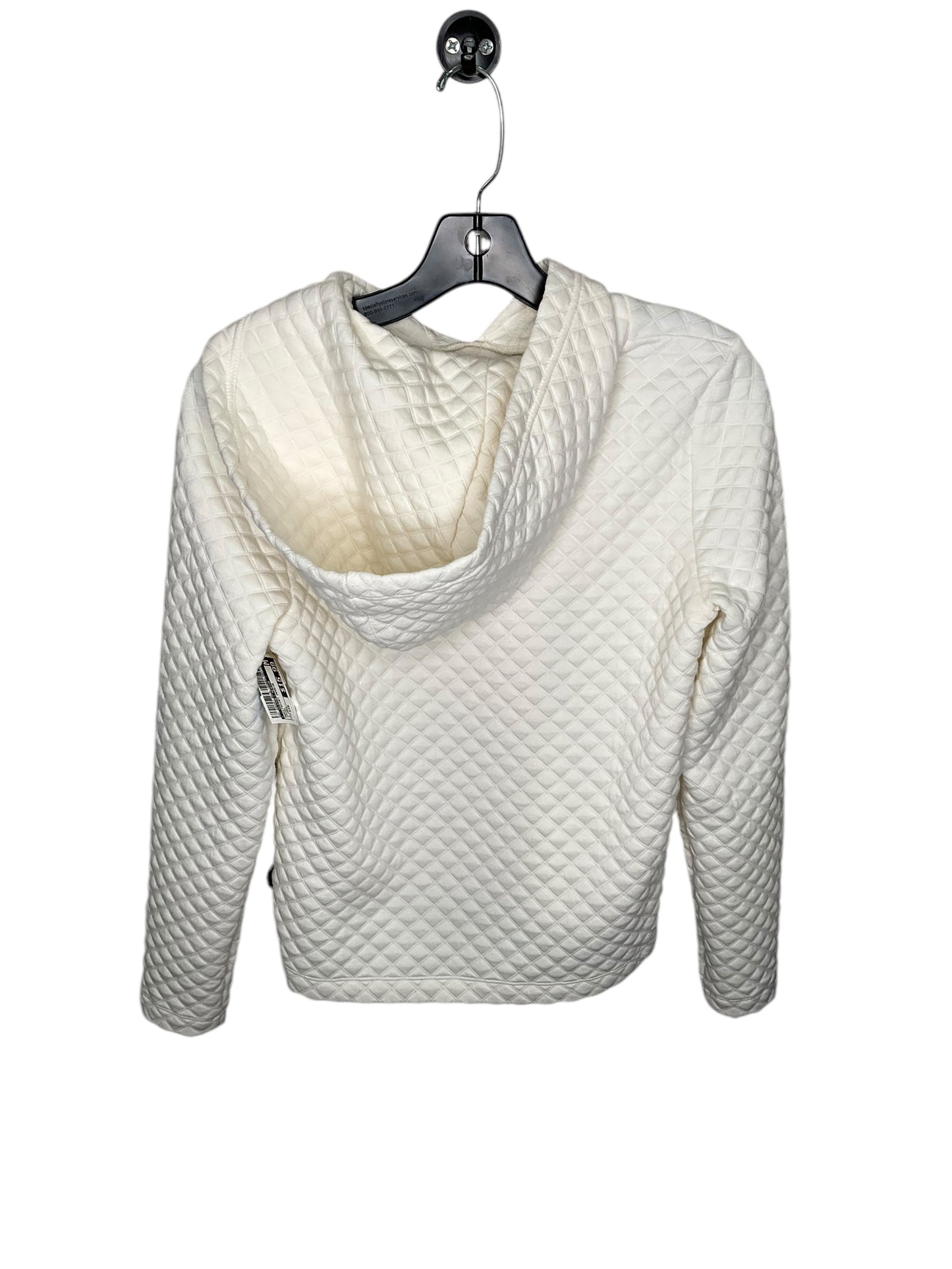Sweatshirt Hoodie By Clothes Mentor In Cream, Size: Xxs