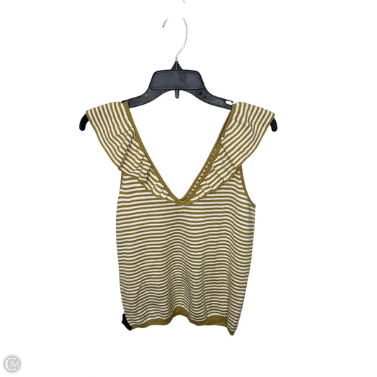 Top Sleeveless By Madewell In Striped Pattern, Size: S