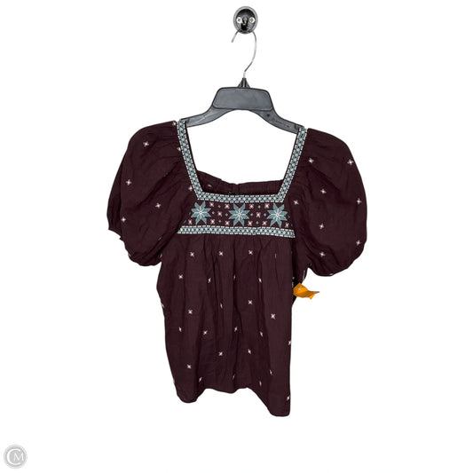 Top Short Sleeve By Madewell In Brown, Size: S