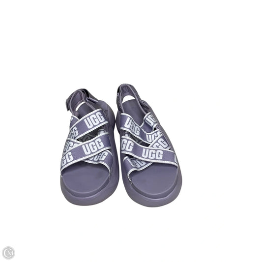 Sandals Designer By Ugg In Purple, Size: 9.5