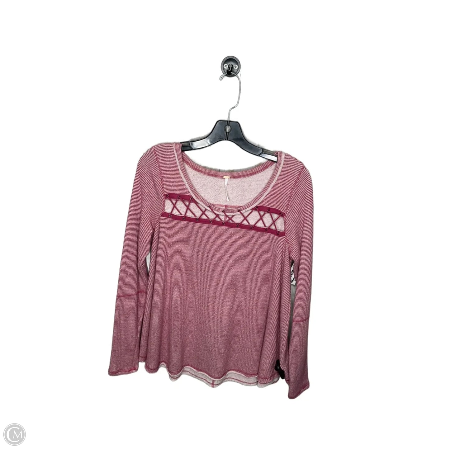 Top Long Sleeve By Free People In Striped Pattern, Size: Xs