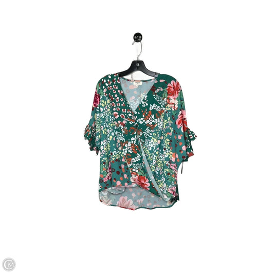 Top Short Sleeve By Umgee In Green, Size: S