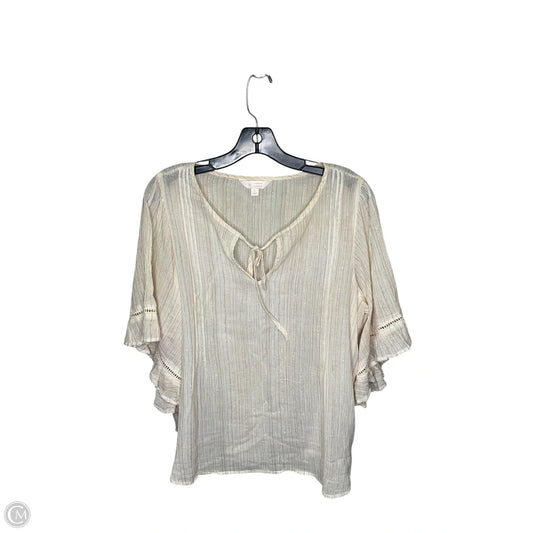 Top Short Sleeve By Clothes Mentor In Striped Pattern, Size: L