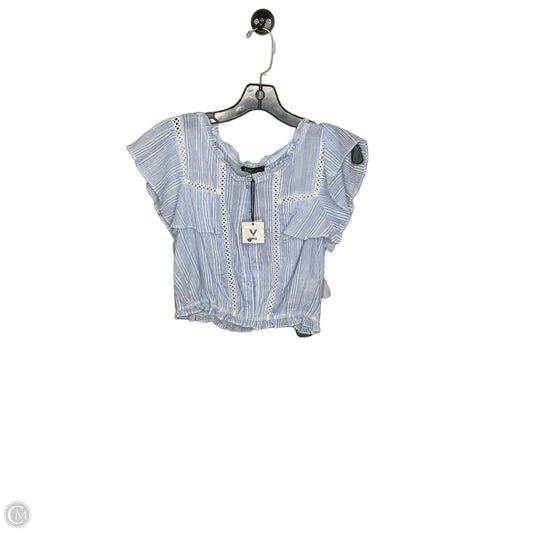 Top Short Sleeve By Very J In Blue, Size: M