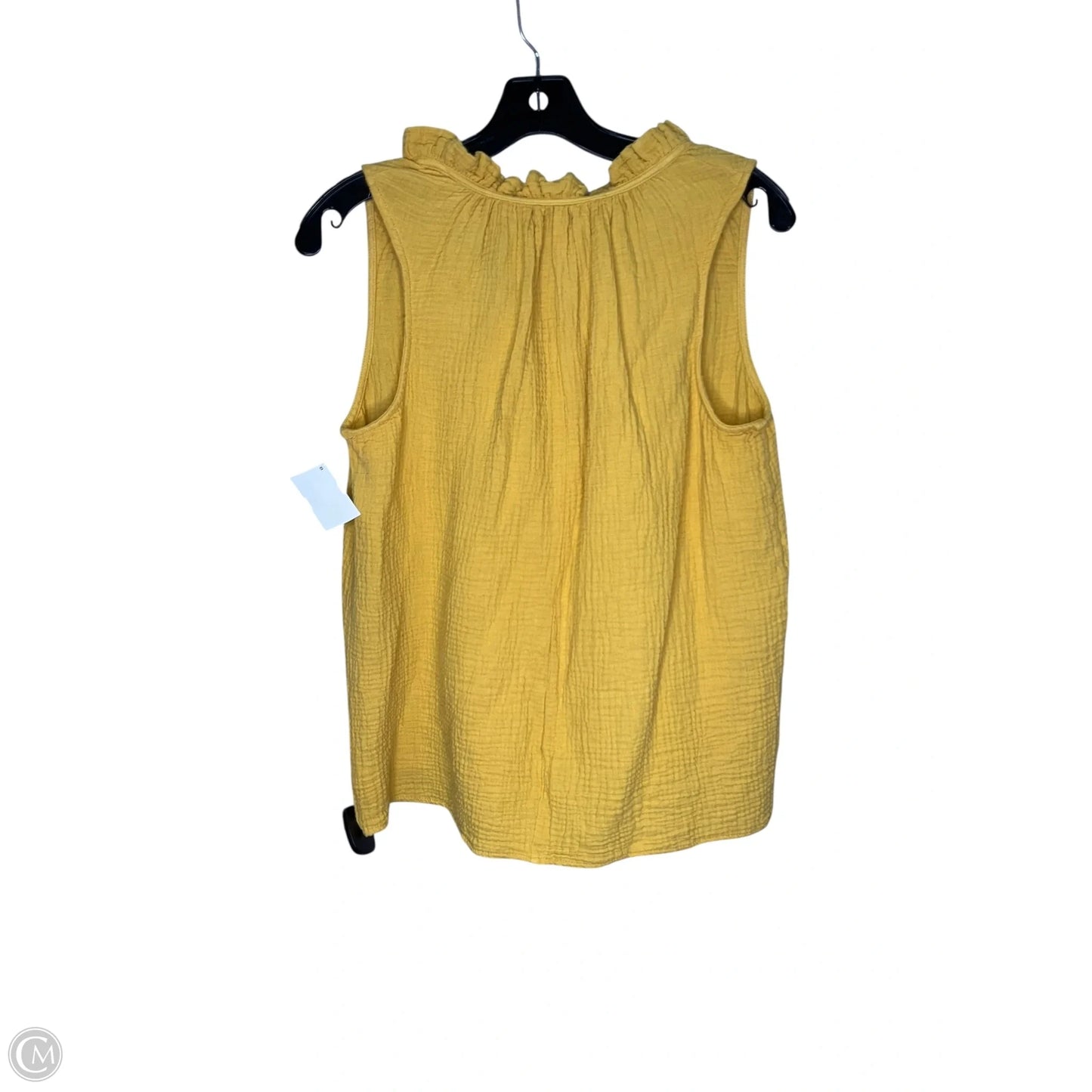 Top Sleeveless By Wonderly In Yellow, Size: M