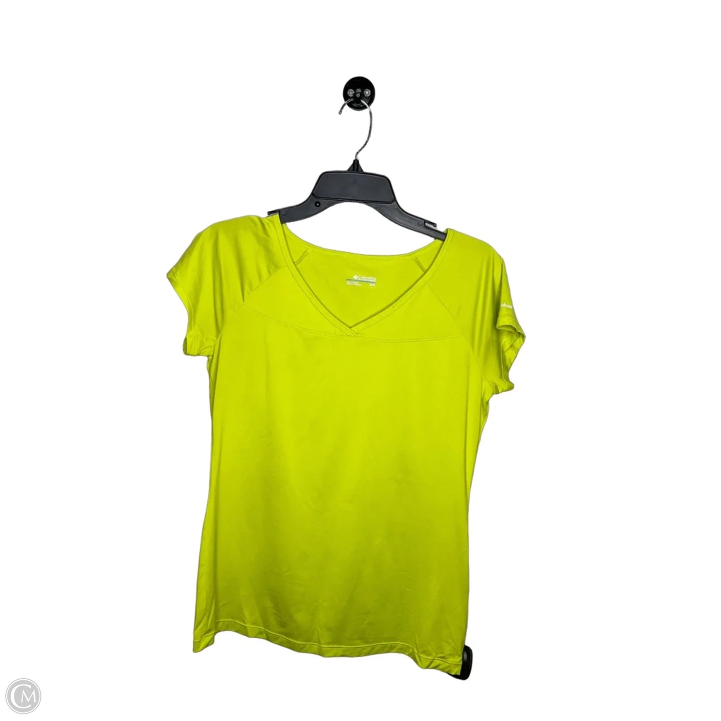 Athletic Top Short Sleeve By Columbia In Yellow, Size: M