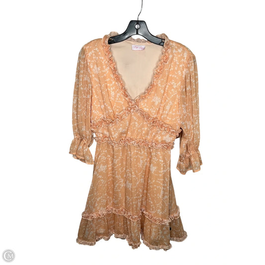 Dress Casual Midi By Pink Lily In Orange, Size: S
