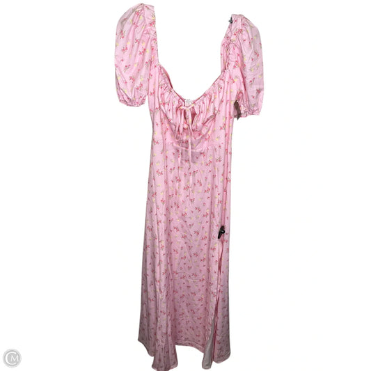 Dress Casual Maxi By Clothes Mentor In Pink, Size: 2x