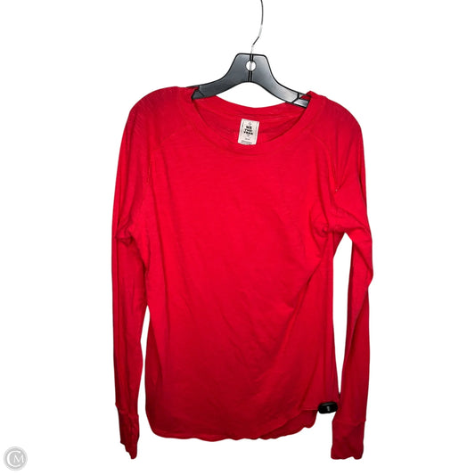 Top Long Sleeve By We The Free In Red, Size: Xs